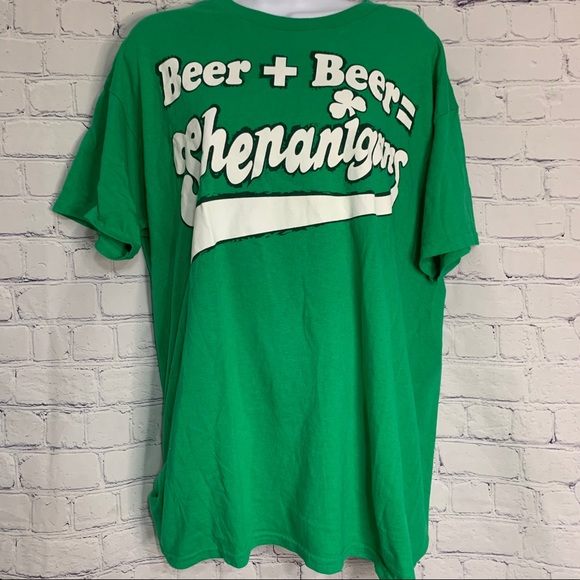 Beer + Beer = Shenanigans T-Shirt Large - Picture 1 of 6